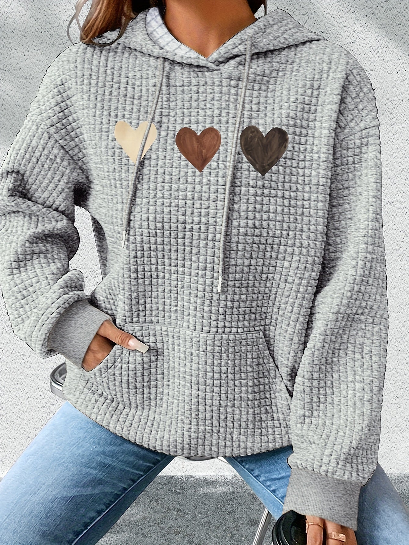 Adela™ | Sweat à Capuche Décontracté avec Motif Cœur