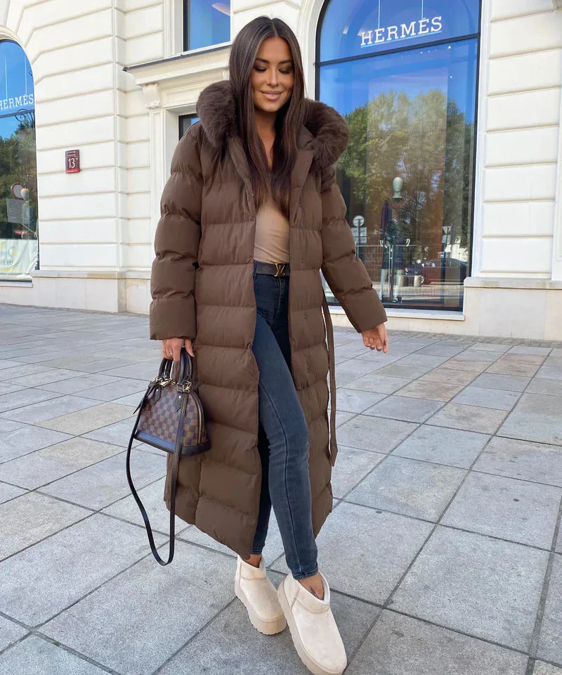 Rene™ | Manteau Long Puffer - Élégance et Confort