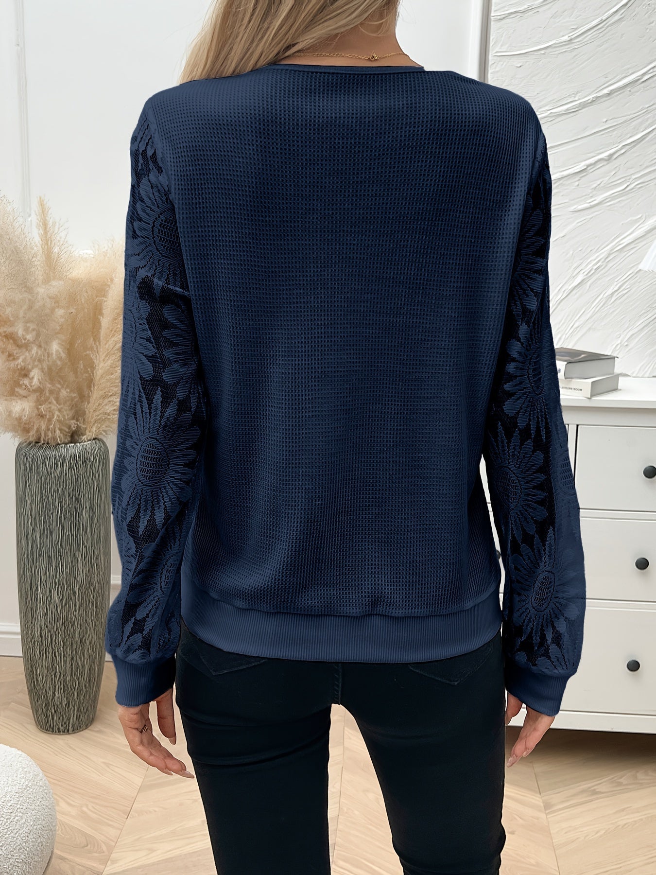 Rachel™ | Élégant T-shirt en Dentelle Guipure