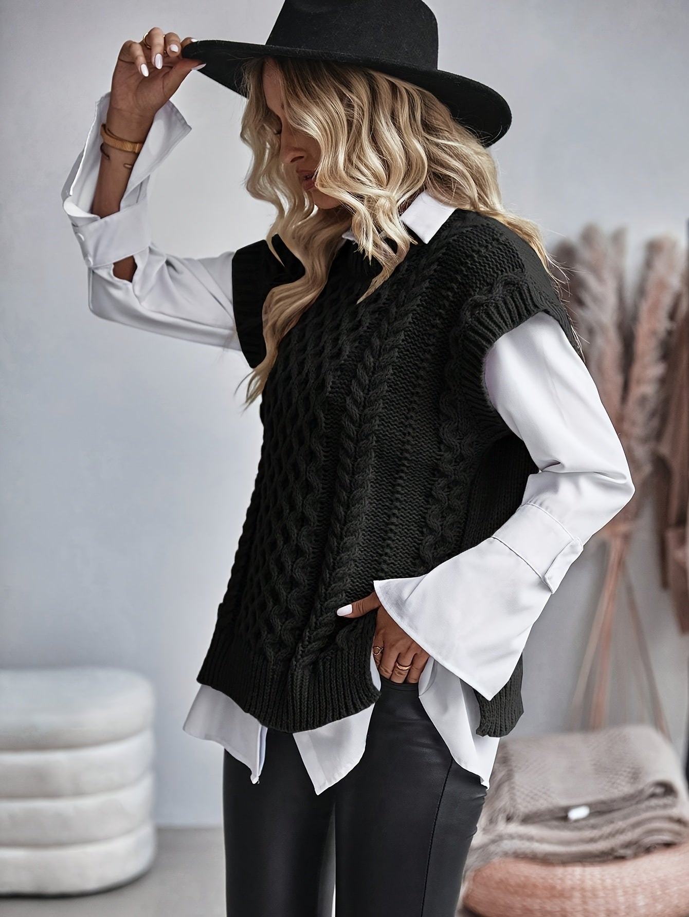 Veronique | Pull Sans Manches en Tricot Élégant
