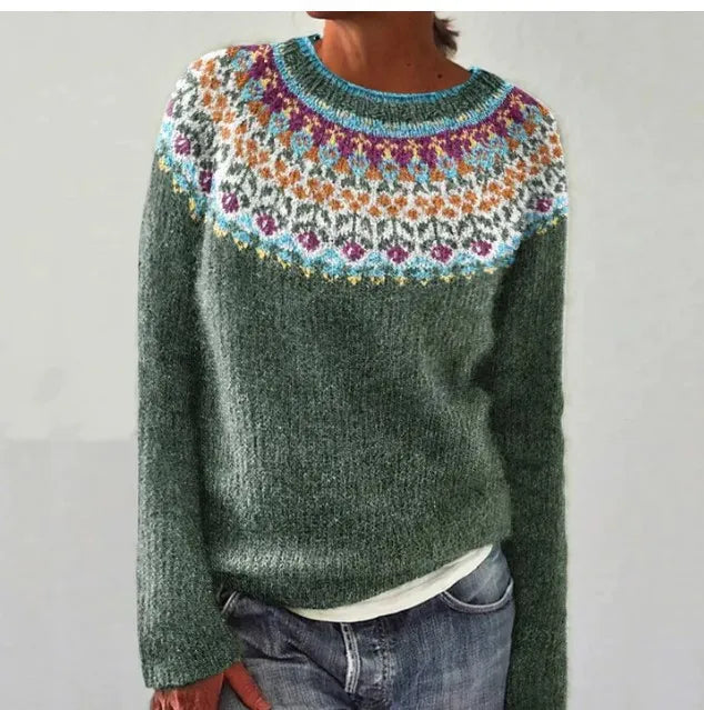 Silvia™ | Pull d'Automne Rétro