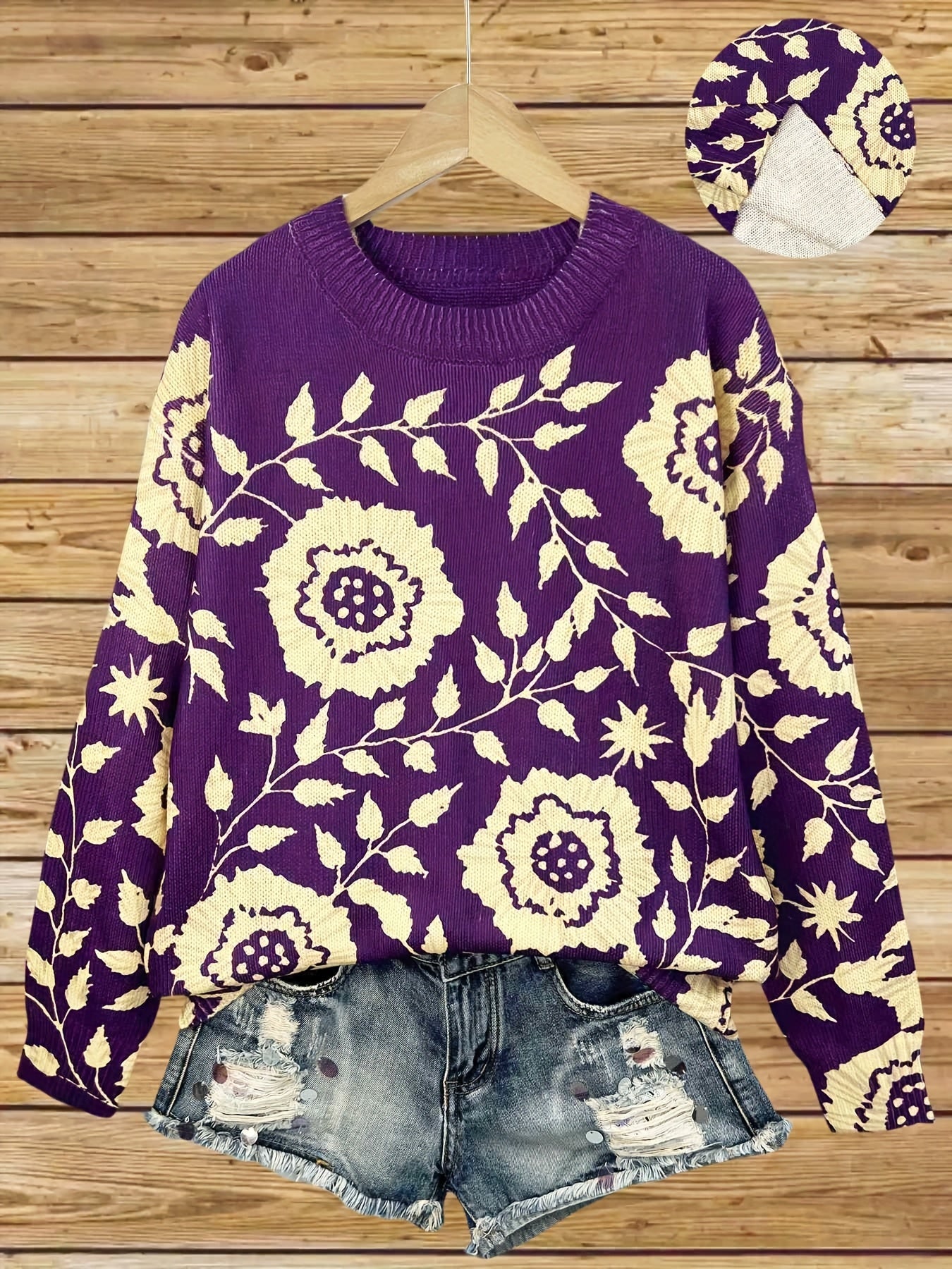 Alice™ | Pull élégant à manches longues avec motif floral