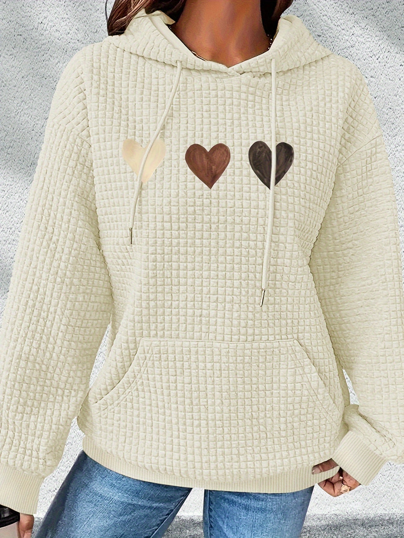 Adela™ | Sweat à Capuche Décontracté avec Motif Cœur