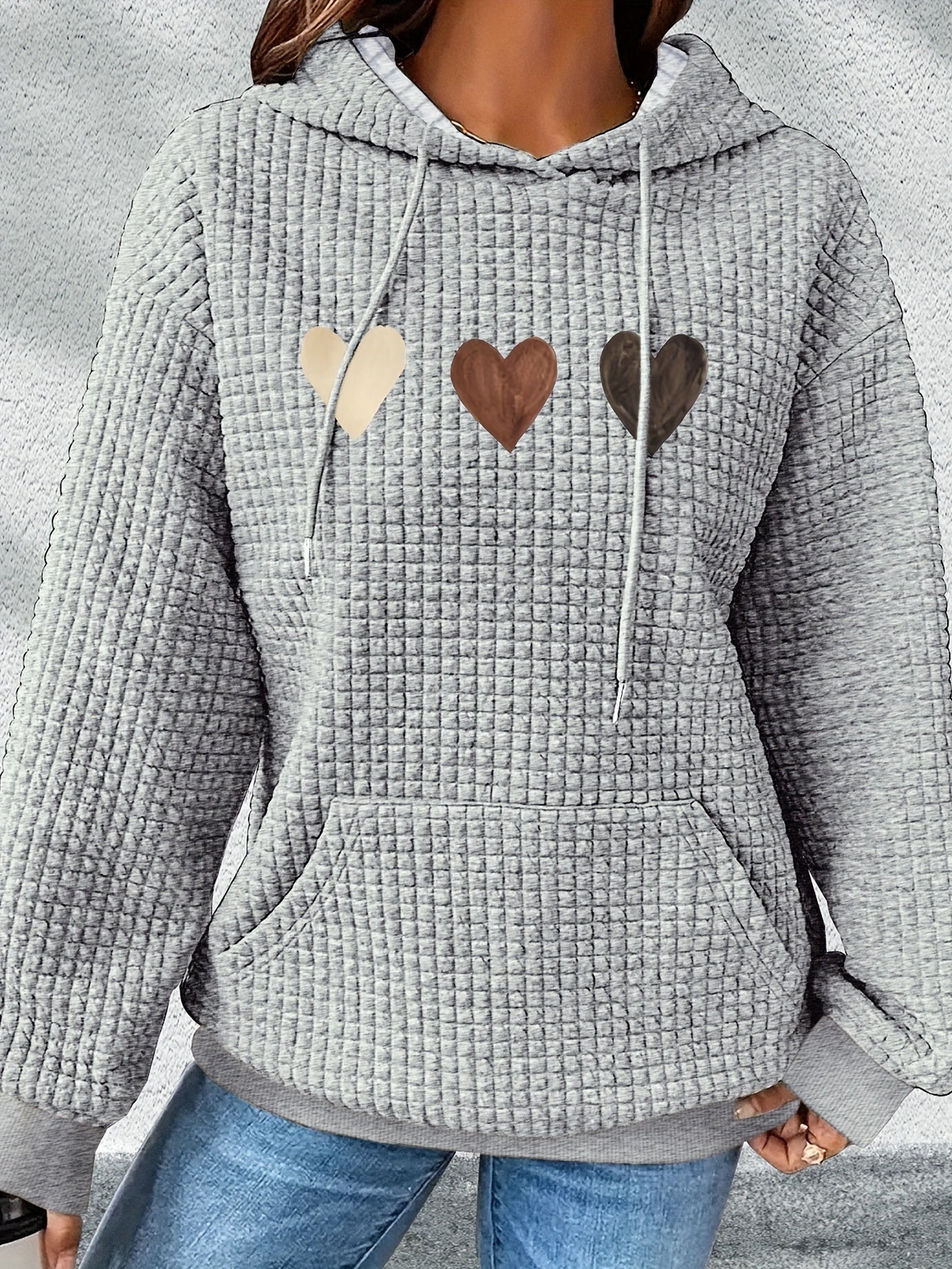Adela™ | Sweat à Capuche Décontracté avec Motif Cœur