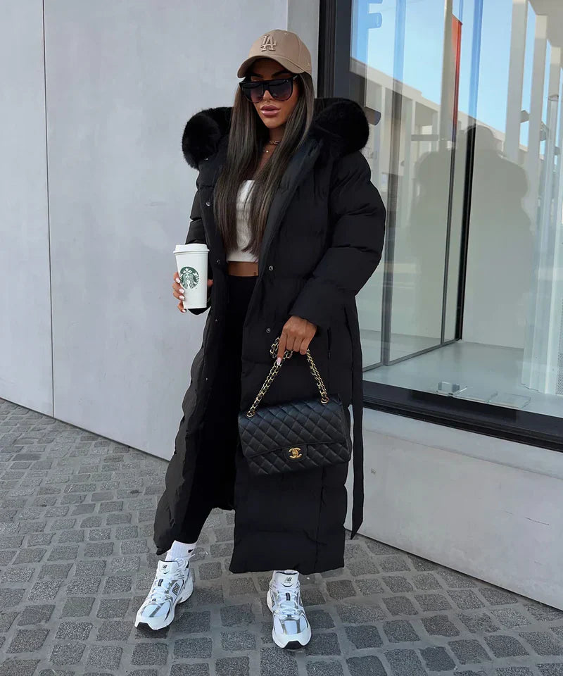 Rene™ | Manteau Long Puffer - Élégance et Confort