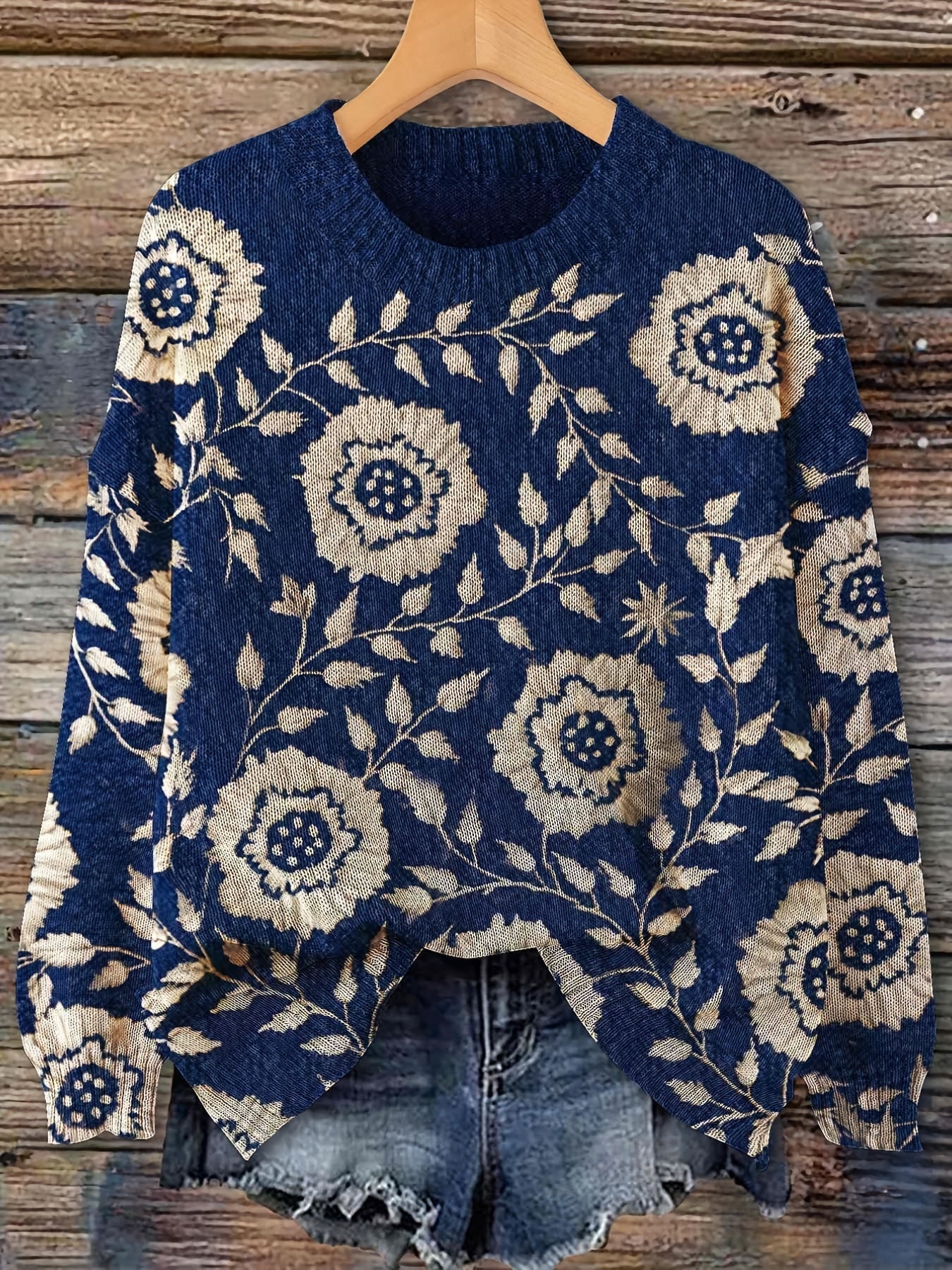 Alice™ | Pull élégant à manches longues avec motif floral