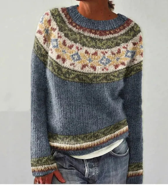 Silvia™ | Pull d'Automne Rétro