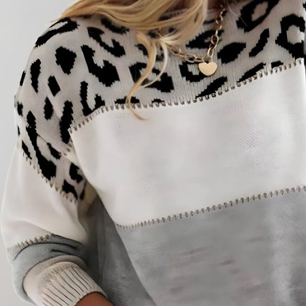 Gaby™ | Pull Décontracté à Imprimé Léopard