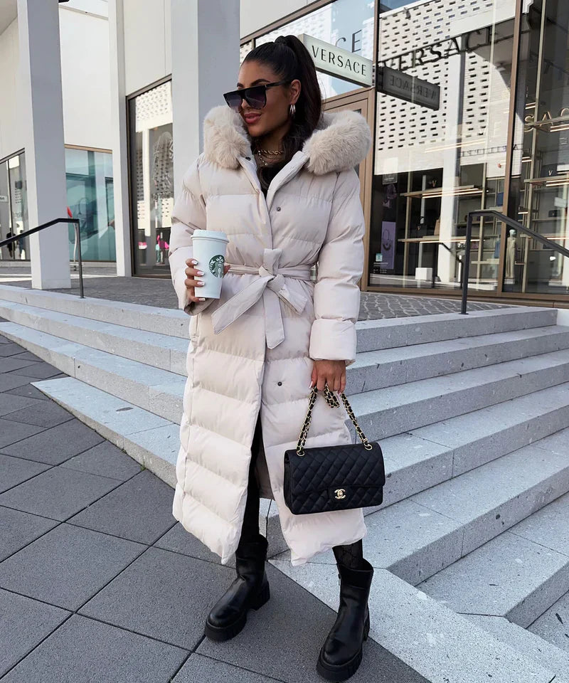 Rene™ | Manteau Long Puffer - Élégance et Confort