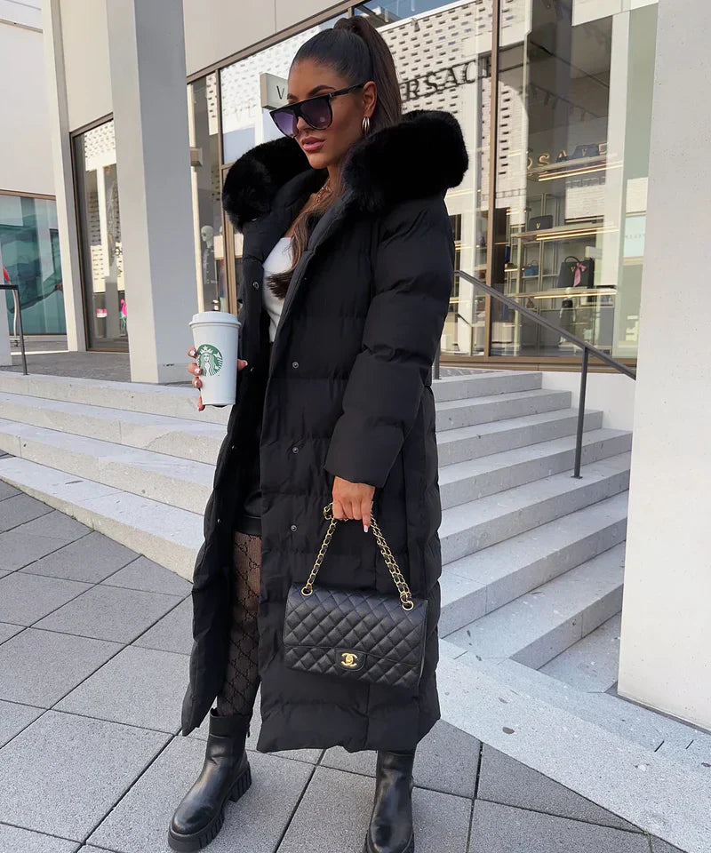 Rene™ | Manteau Long Puffer - Élégance et Confort