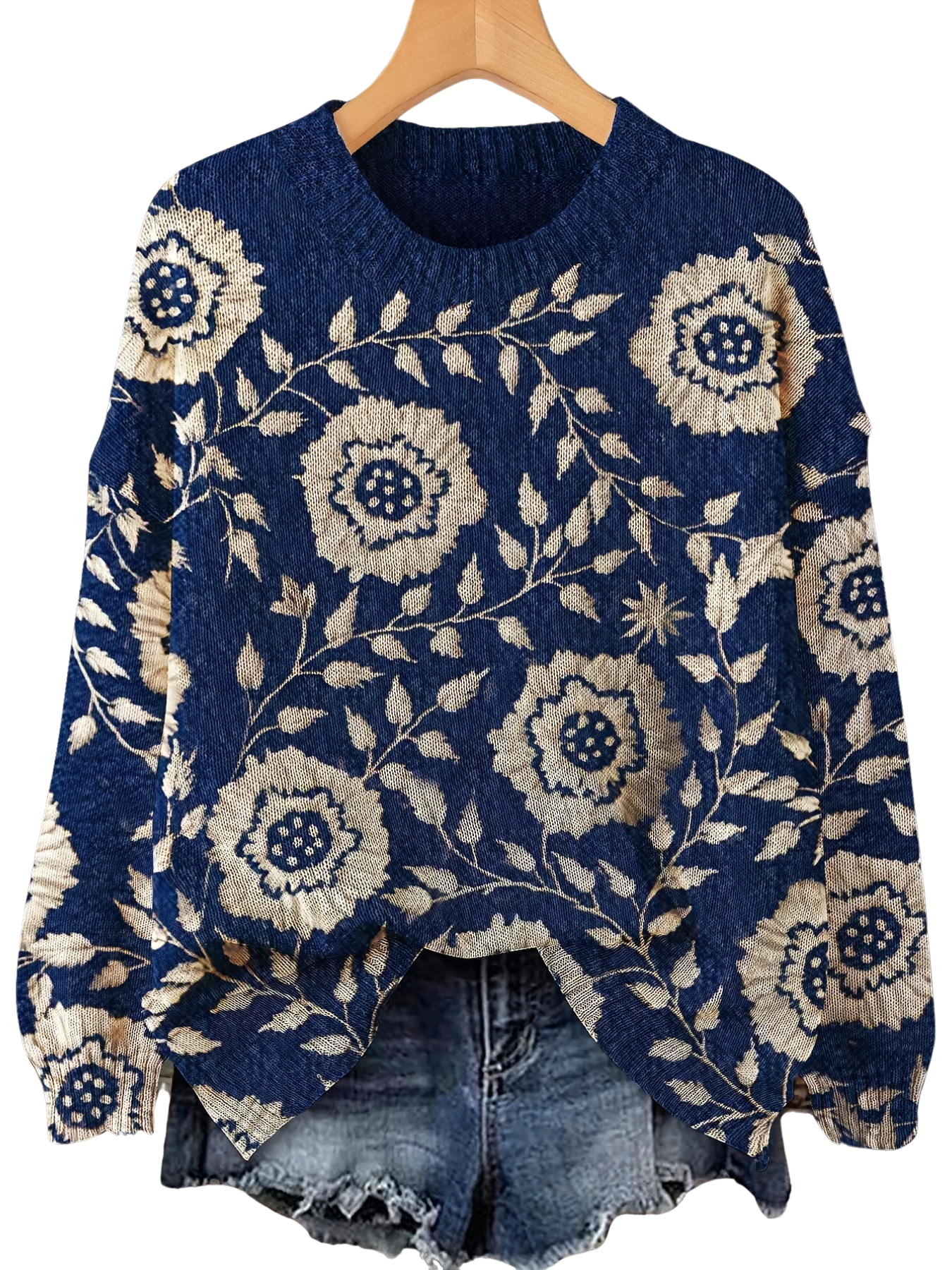 Alice™ | Pull élégant à manches longues avec motif floral