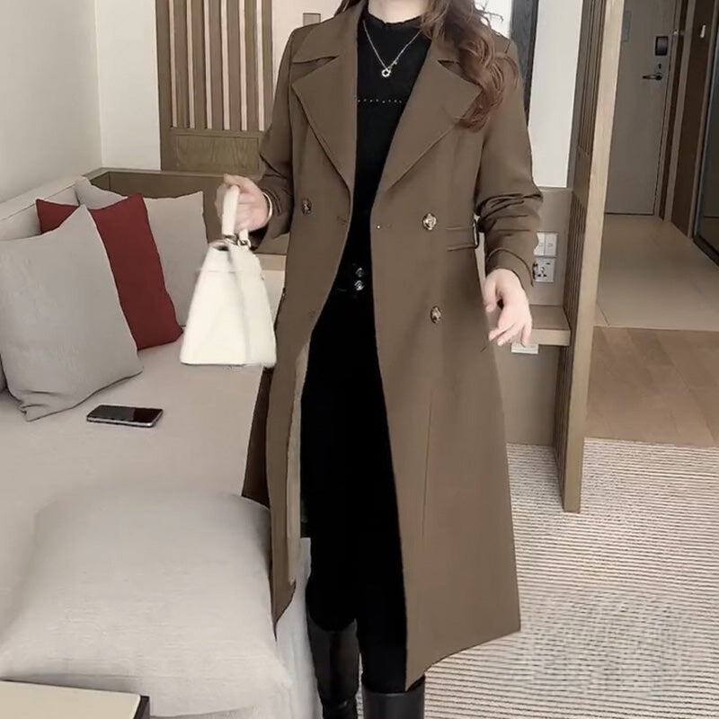 Nadine™ | Trenchcoat en Laine Élégante