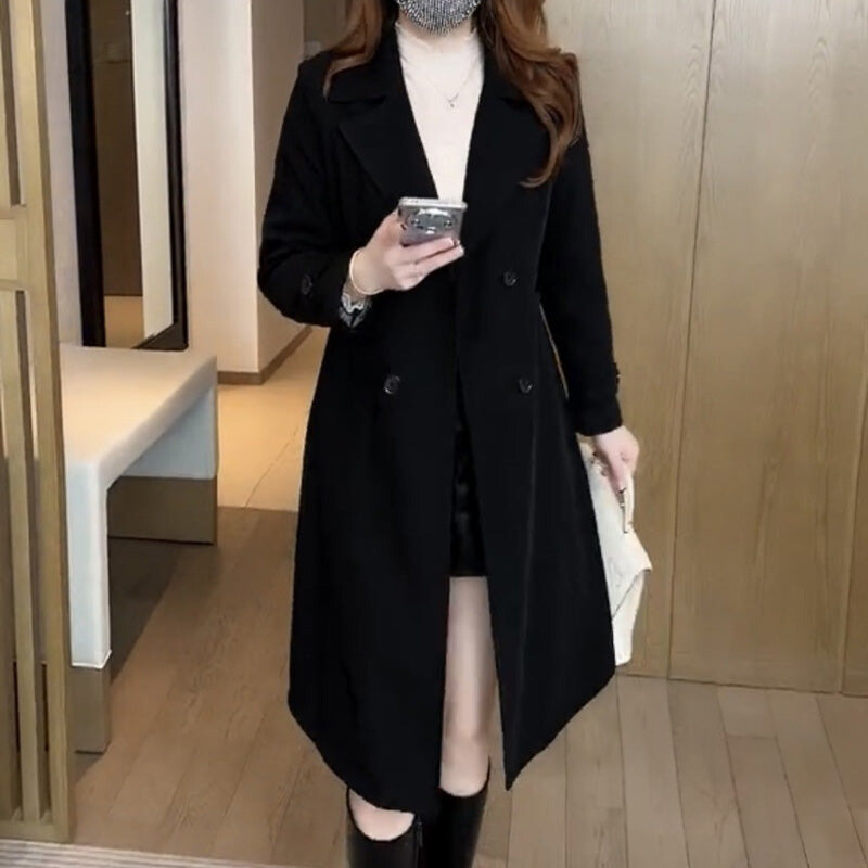 Nadine™ | Trenchcoat en Laine Élégante