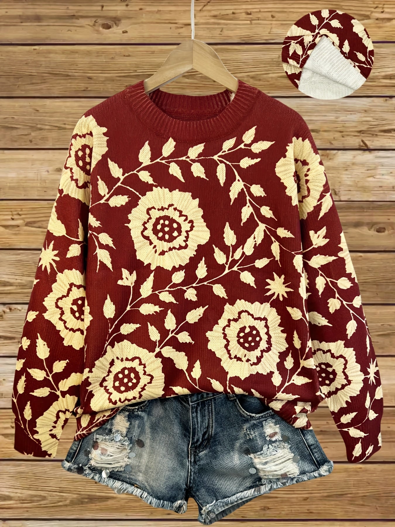 Alice™ | Pull élégant à manches longues avec motif floral