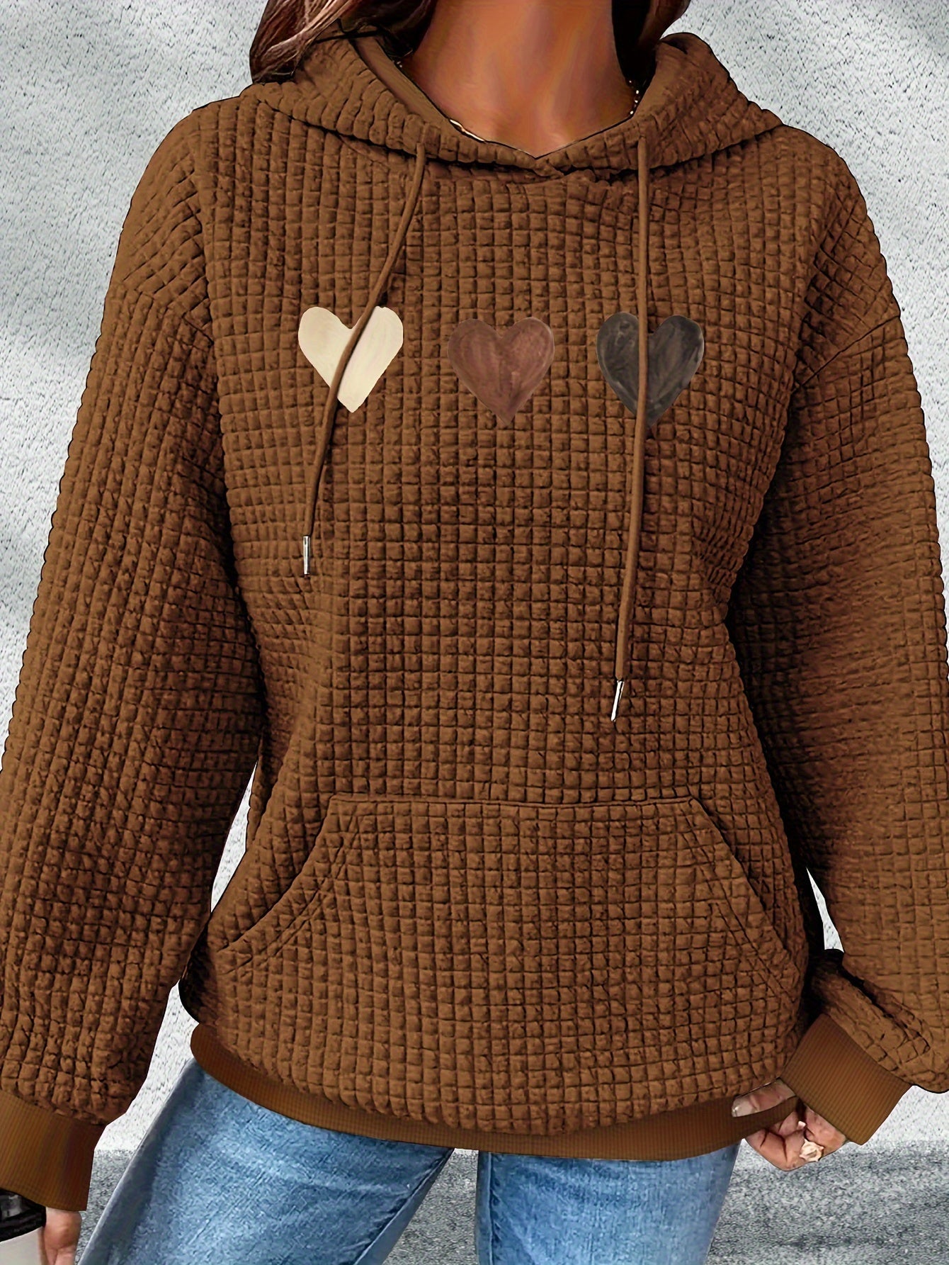 Adela™ | Sweat à Capuche Décontracté avec Motif Cœur