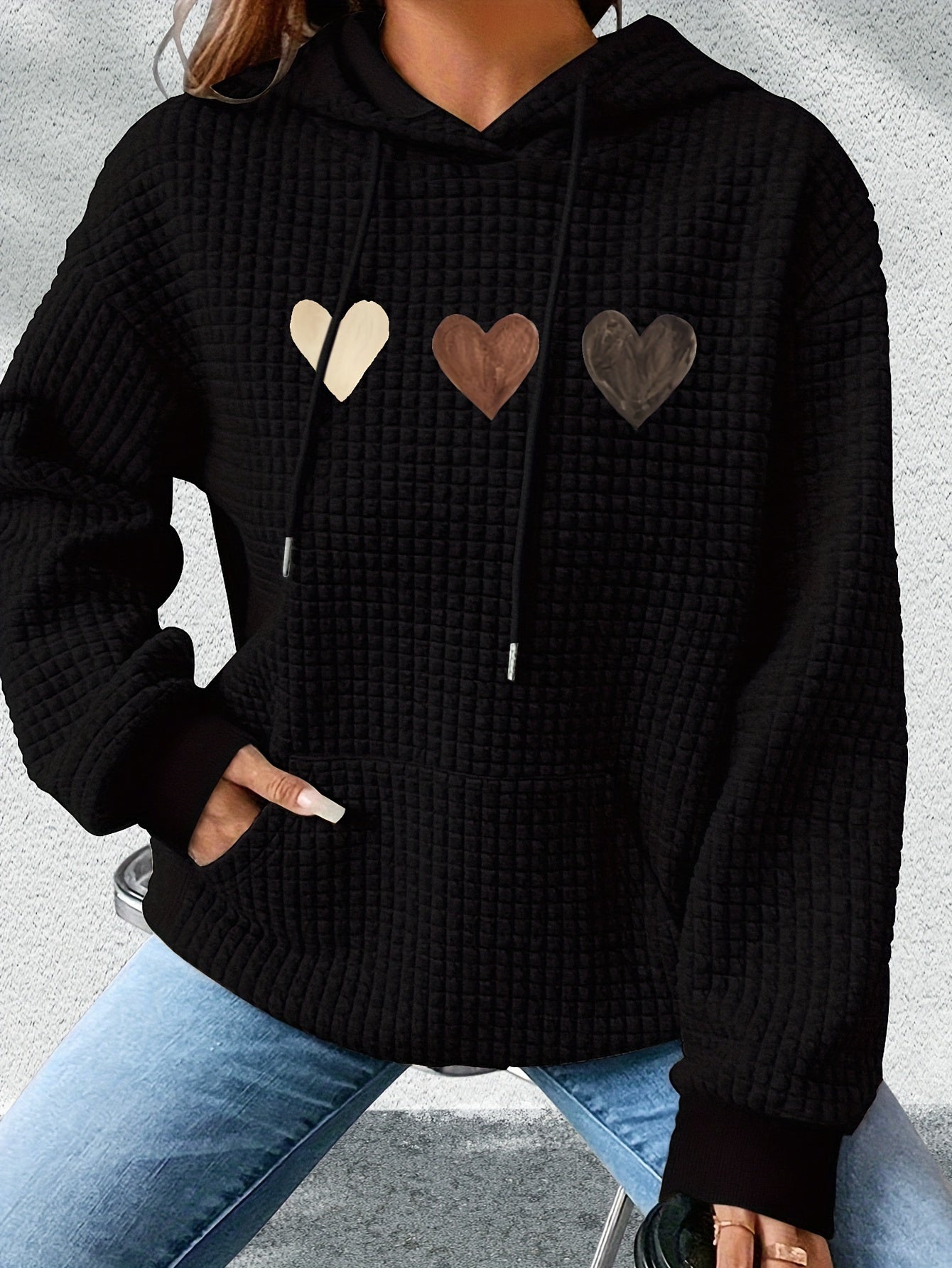 Adela™ | Sweat à Capuche Décontracté avec Motif Cœur