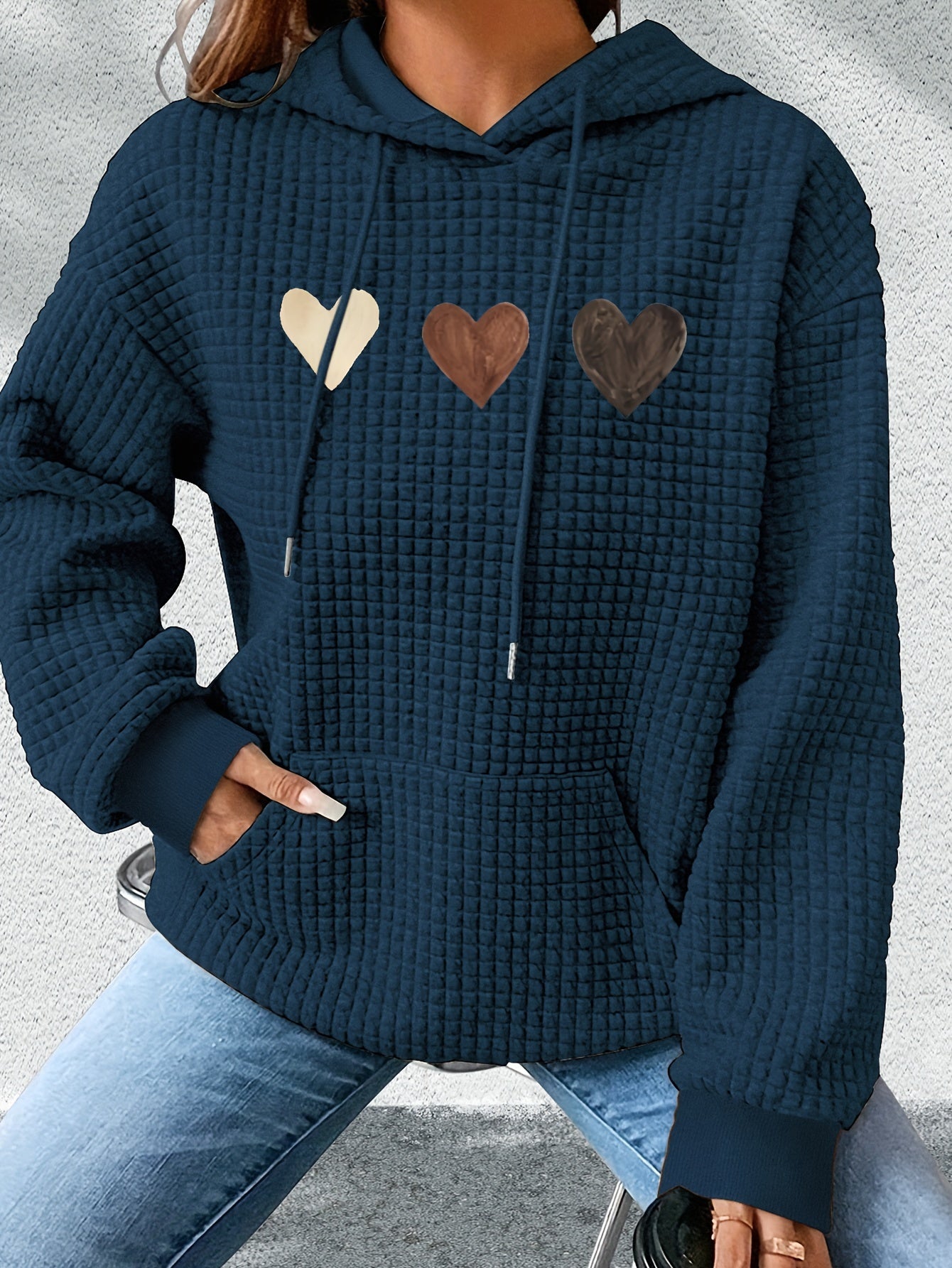 Adela™ | Sweat à Capuche Décontracté avec Motif Cœur