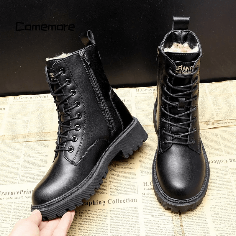 Isabella™ | Bottes en Cuir – Élégance et Confort pour l'Hiver