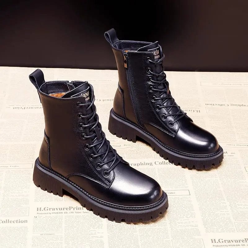 Isabella™ | Bottes en Cuir – Élégance et Confort pour l'Hiver