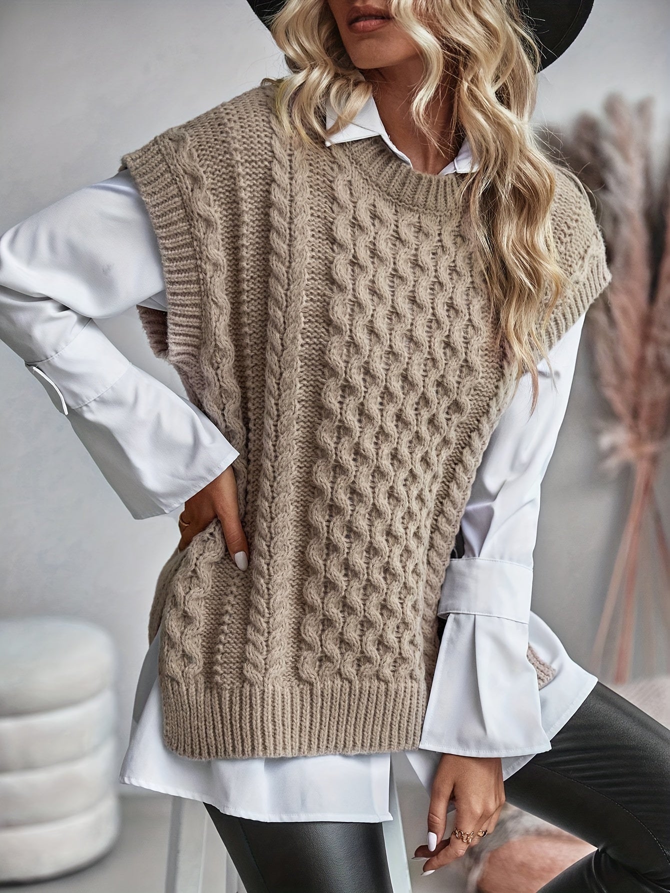 Veronique | Pull Sans Manches en Tricot Élégant