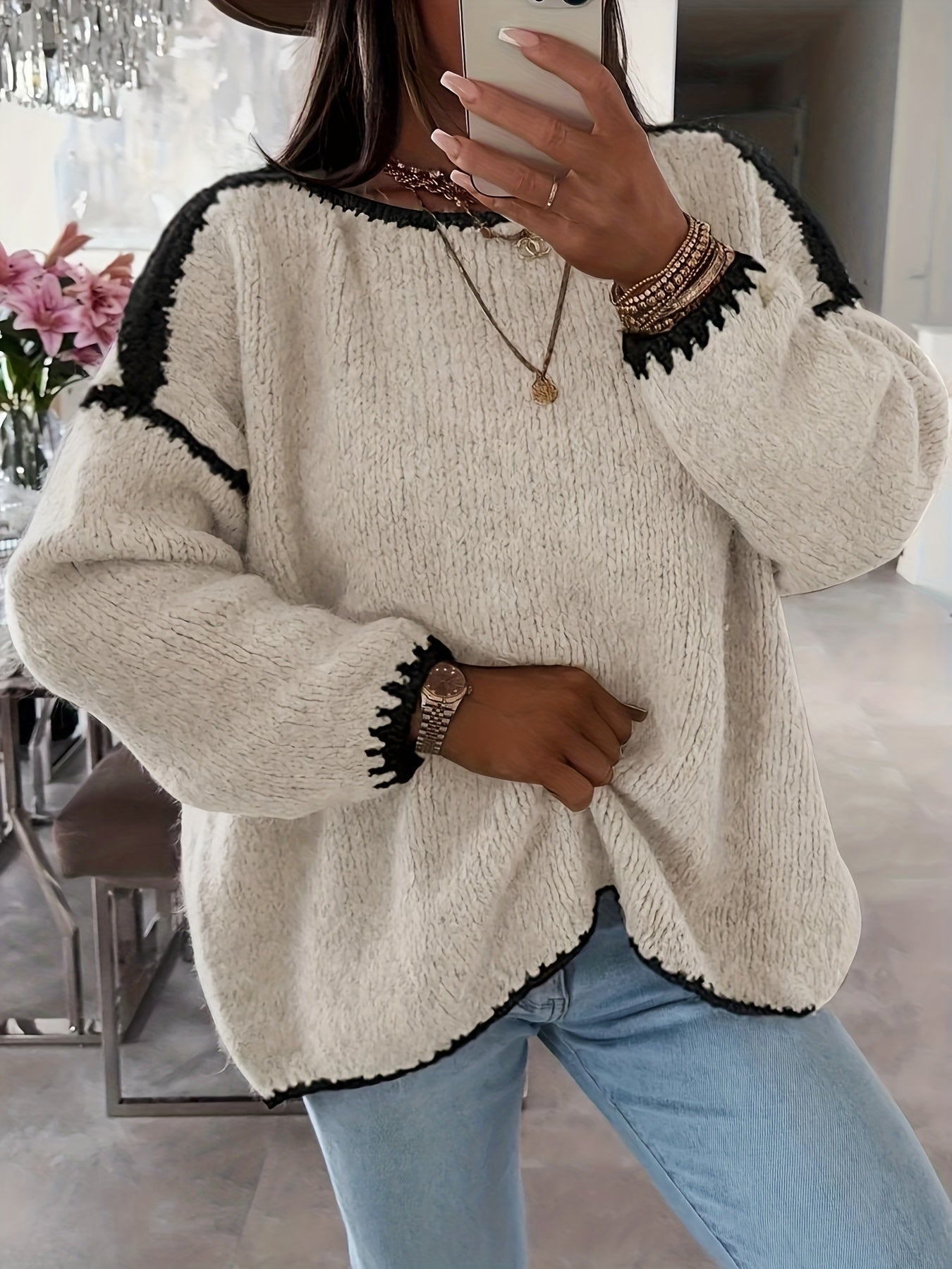 Clare™ | Pull en Maille à Épaules Dénudées