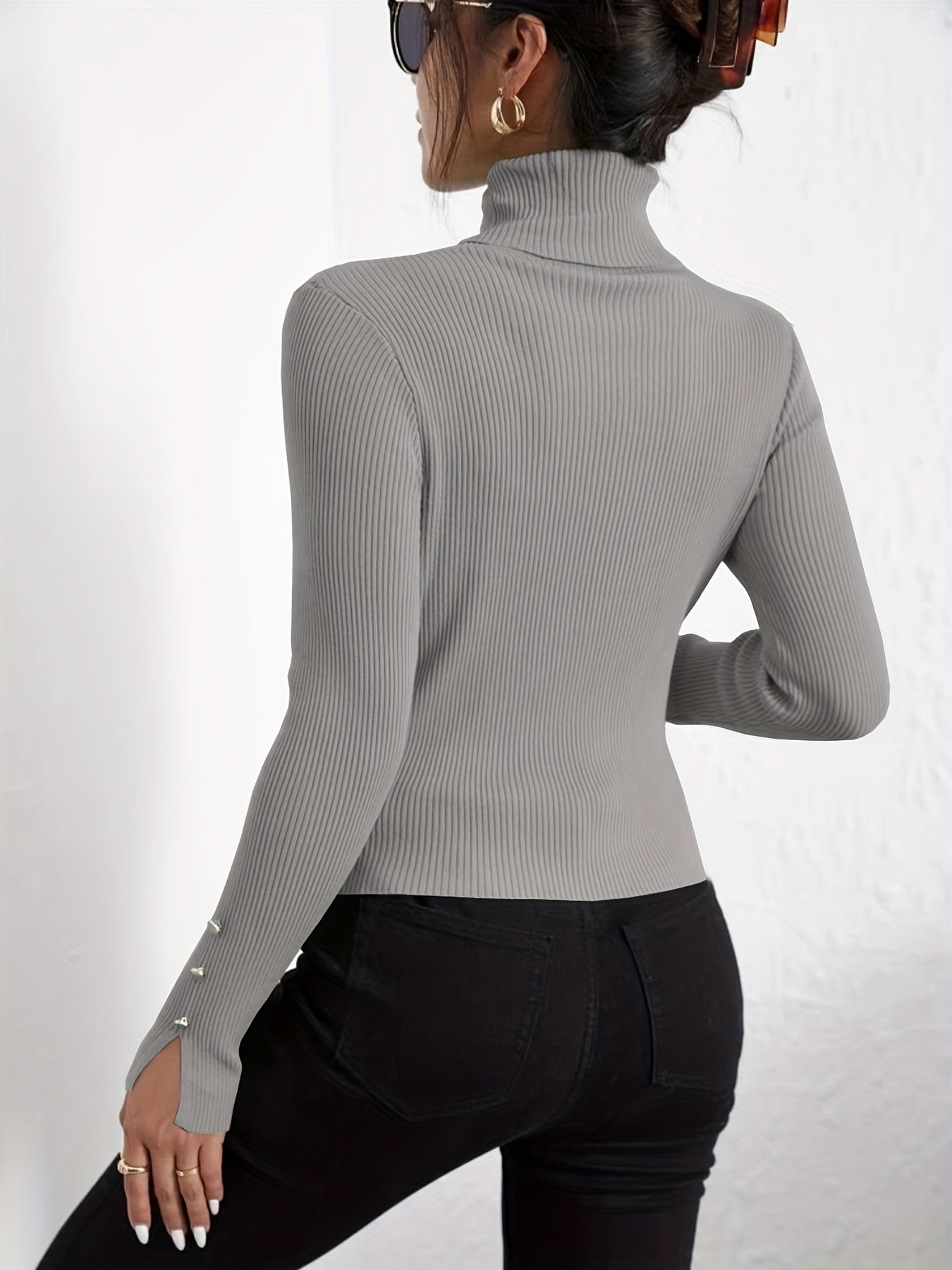Éloïse™ | Pull à Col Montant Chic et Confortable