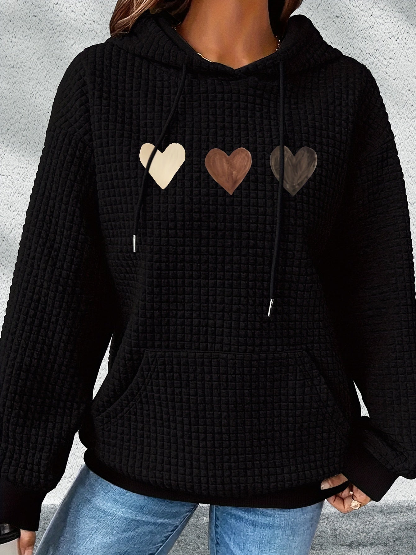 Adela™ | Sweat à Capuche Décontracté avec Motif Cœur