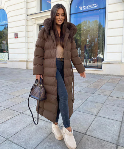 Rene™ | Manteau Long Puffer - Élégance et Confort