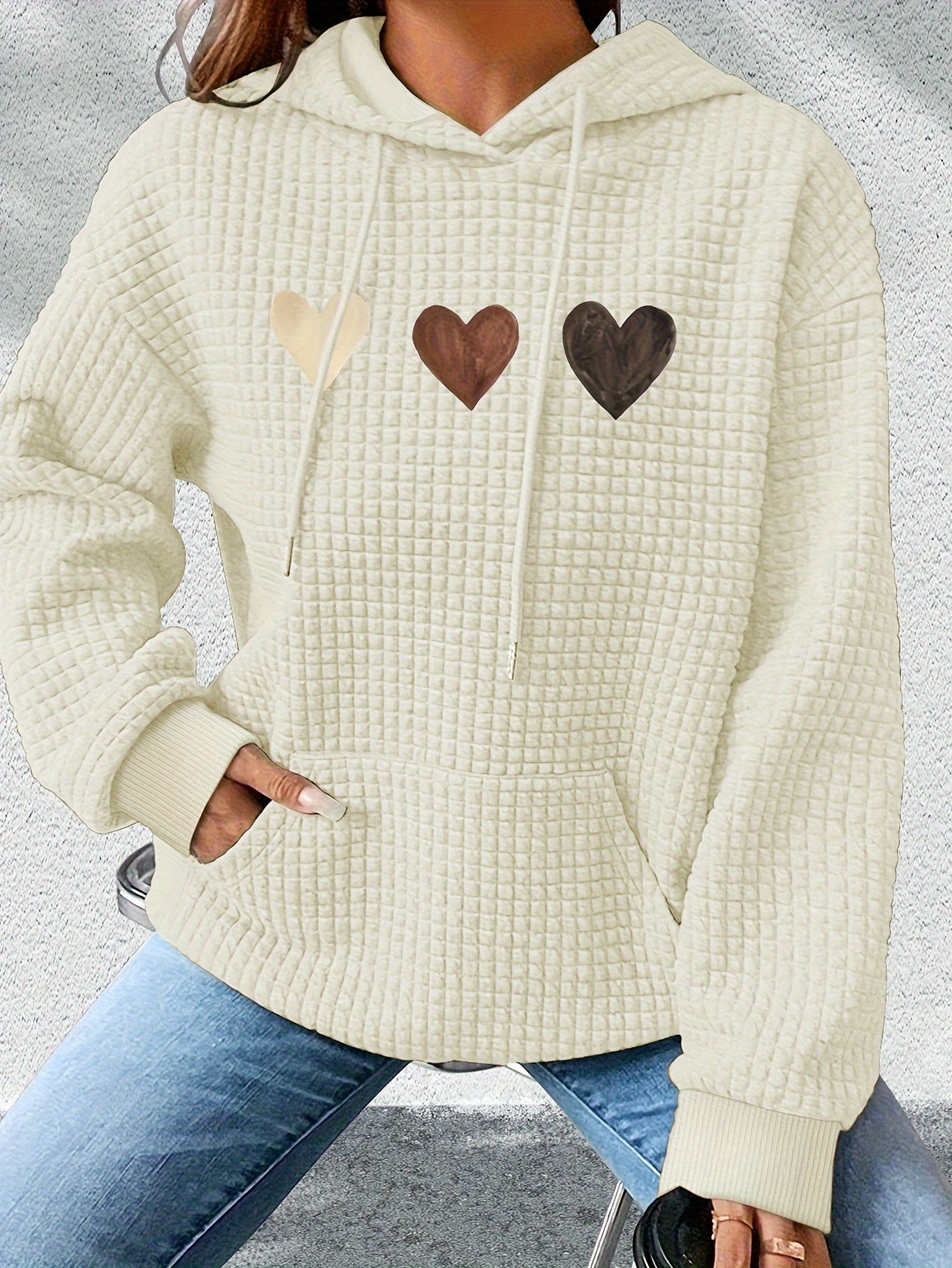 Adela™ | Sweat à Capuche Décontracté avec Motif Cœur
