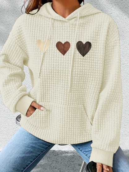 Adela™ | Sweat à Capuche Décontracté avec Motif Cœur