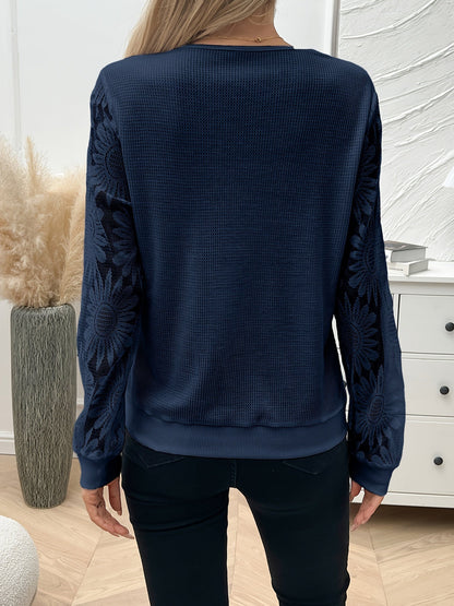 Rachel™ | Élégant T-shirt en Dentelle Guipure