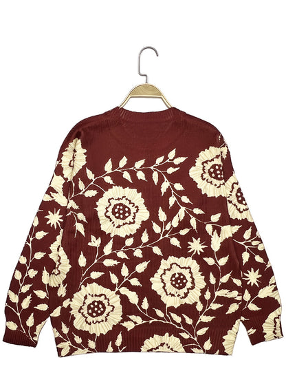 Alice™ | Pull élégant à manches longues avec motif floral