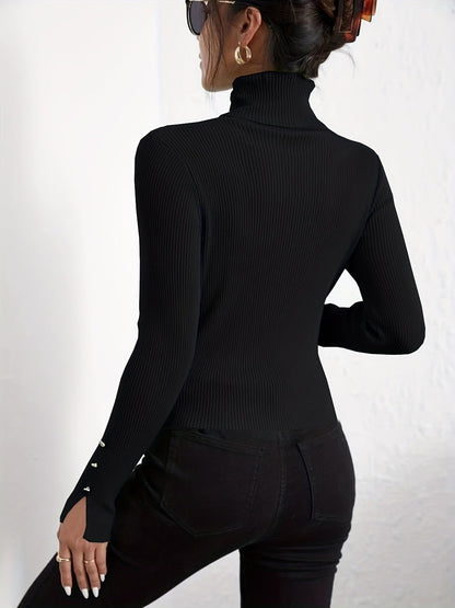 Éloïse™ | Pull à Col Montant Chic et Confortable