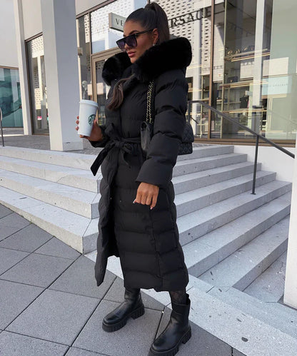 Rene™ | Manteau Long Puffer - Élégance et Confort