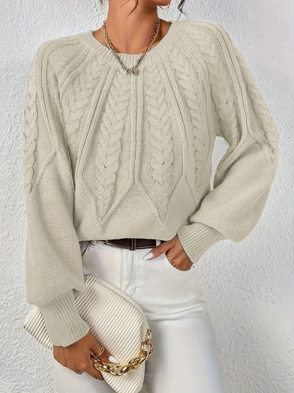 Marie™ | Pull Câblé de Luxe pour l’Automne et l’Hiver