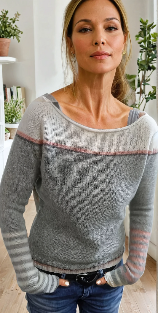 Laure™ | Pull Décontracté Épaules Dénudées – Parfait pour le Printemps