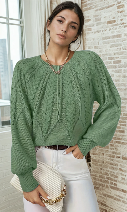 Marie™ | Pull Câblé de Luxe pour l’Automne et l’Hiver