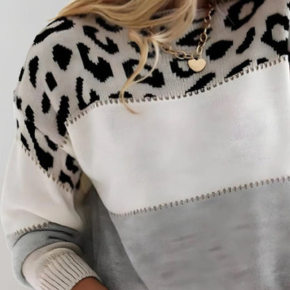 Gaby™ | Pull Décontracté à Imprimé Léopard