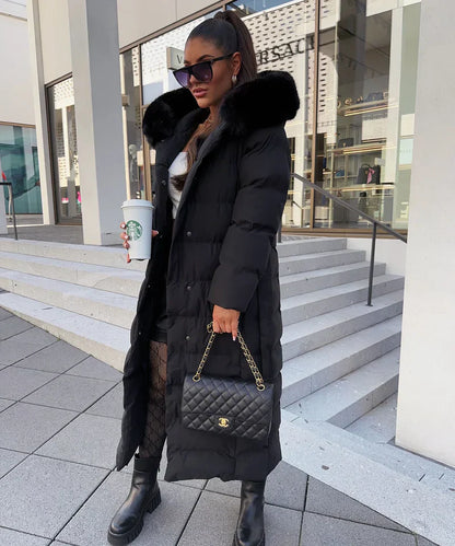 Rene™ | Manteau Long Puffer - Élégance et Confort