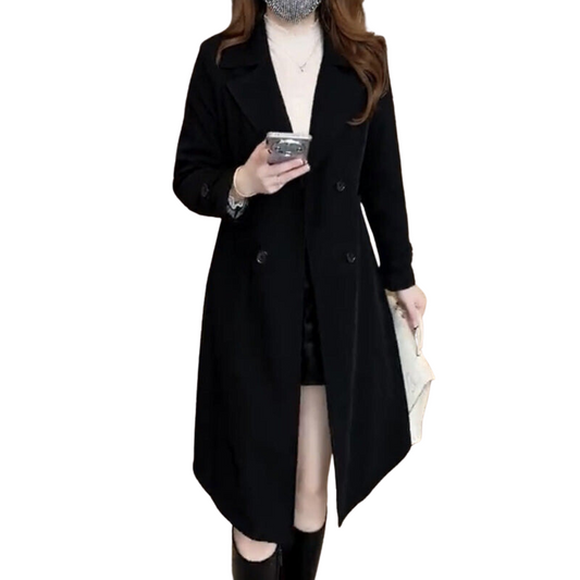 Nadine™ | Trenchcoat en Laine Élégante