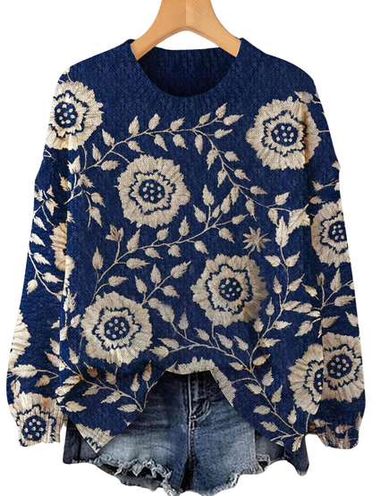 Alice™ | Pull élégant à manches longues avec motif floral