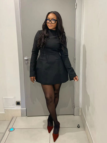 Elysia™ | Robe Mini en Coton – Élégance et Confort
