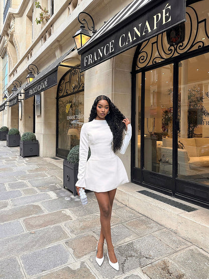 Elysia™ | Robe Mini en Coton – Élégance et Confort