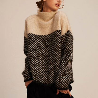 Agnès™ | Pull en Laine avec Col Roulé - Chaleur et Élégance