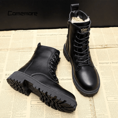 Isabella™ | Bottes en Cuir – Élégance et Confort pour l'Hiver