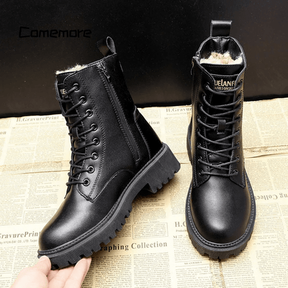 Isabella™ | Bottes en Cuir – Élégance et Confort pour l'Hiver